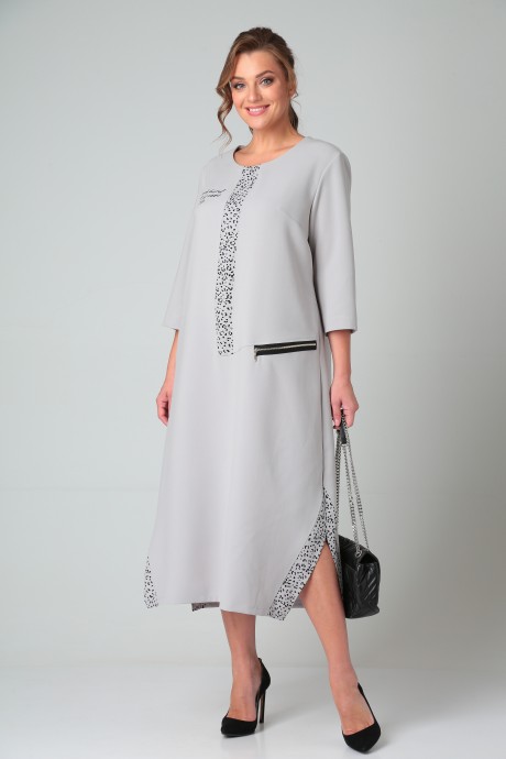Платье Michel Chic 2073 серый, лео размер 50-66 #2