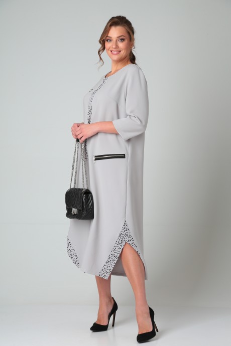 Платье Michel Chic 2073 серый, лео размер 50-66 #3