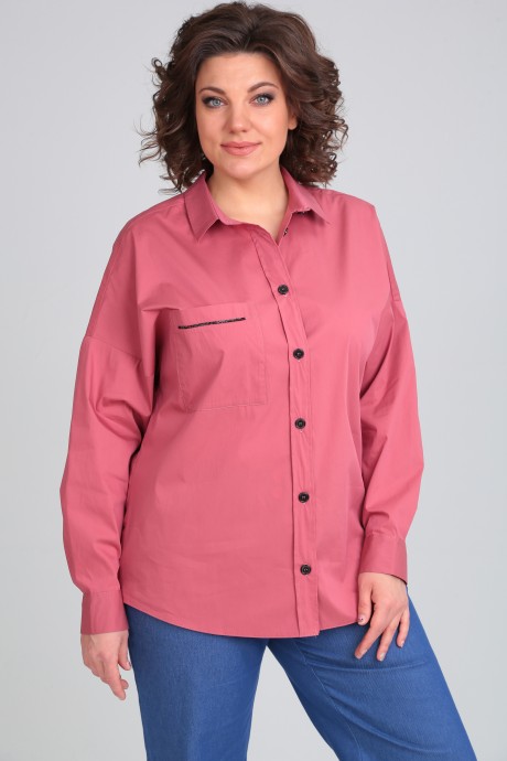 Блузка Michel Chic 769 розовый размер 48-64 #1