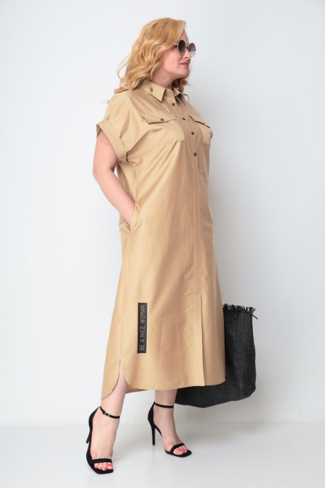 Платье Michel Chic 993 /1 песочный размер 50-68 #3
