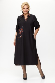 Платье Michel Chic 2134 черный,кирпичный #1