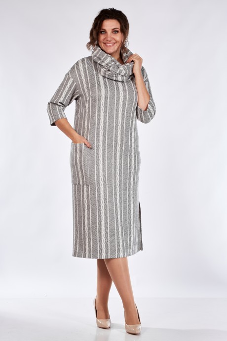Платье Michel Chic 2152 серый размер 48-66 #3