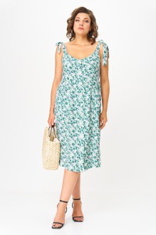 Сарафан Michel Chic 2130 бирюза, цветы #1