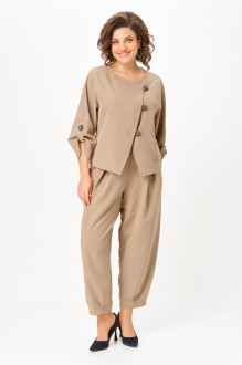 Брючный костюм Michel Chic 1436/1 двойка песочный