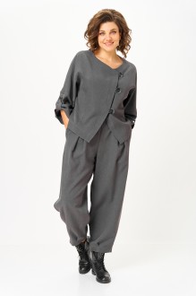 Брючный костюм Michel Chic 1436/1 двойка серый