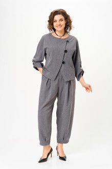 Брючный костюм Michel Chic 1436 /1 светло-серый