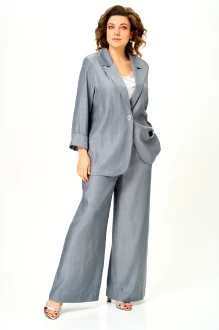 Брючный костюм Michel Chic 1446 двойка серый