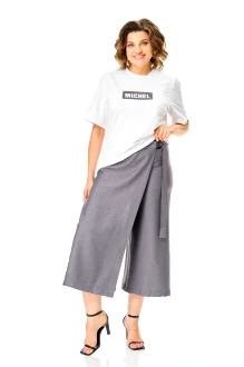 Брючный костюм Michel Chic 1336 двойка /1 белый, пепел
