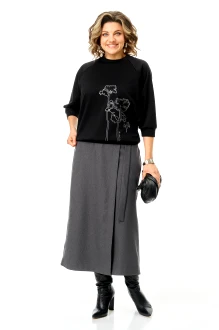 Брючный костюм Michel Chic 1470 двойка графит