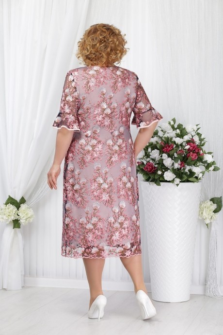 Вечернее платье Нинель Шик 5641 пудра размер 52-60 #2