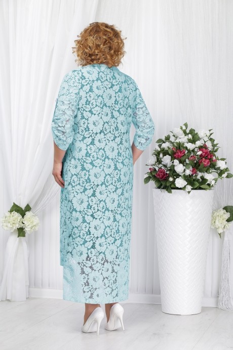 Вечернее платье Нинель Шик 5534 бирюза размер 54-60 #2