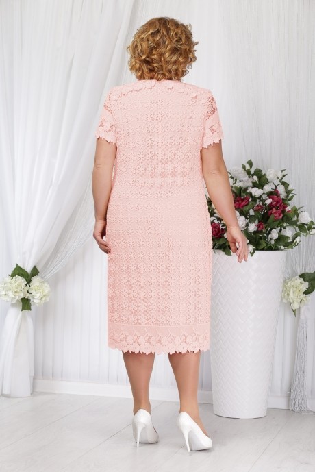 Вечернее платье Нинель Шик 5647 пудра размер 52-60 #2
