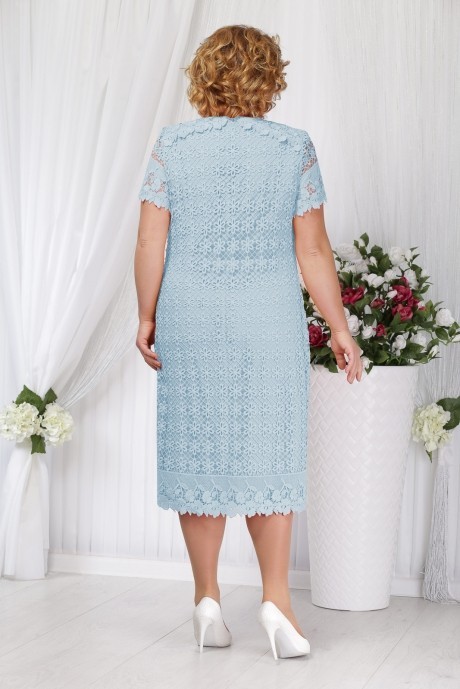 Вечернее платье Нинель Шик 5647 голубой размер 52-60 #2