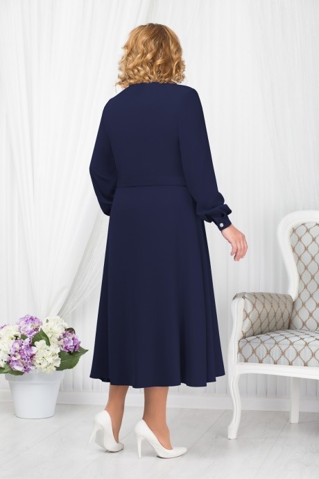 Платье Нинель Шик 2178 темно-синий размер 52-60 #2