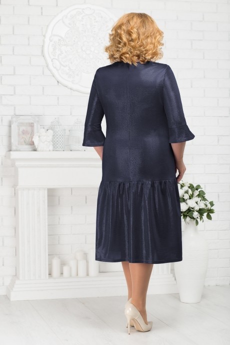 Вечернее платье Нинель Шик 3180 темно-синий размер 54-62 #2