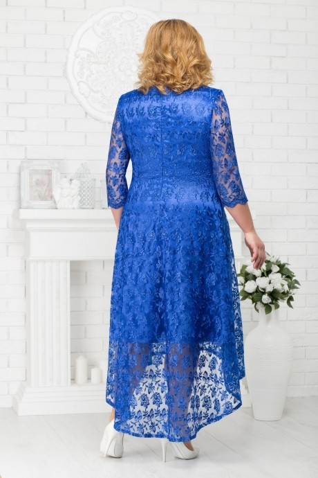 Вечернее платье Нинель Шик 5678 василек размер 56-64 #2