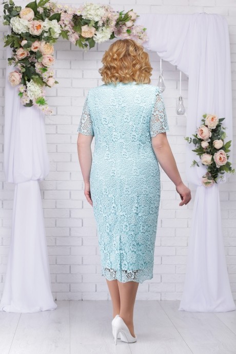 Вечернее платье Нинель Шик 5700 мята размер 56-64 #2