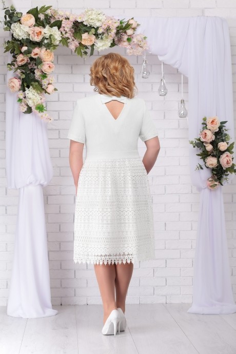 Платье Нинель Шик 7238 белый размер 54-62 #2