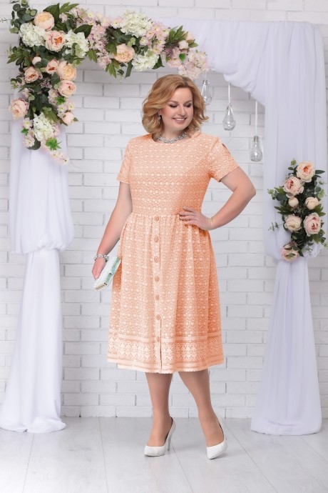 Платье Нинель Шик 5719 персик размер 54-62 #1