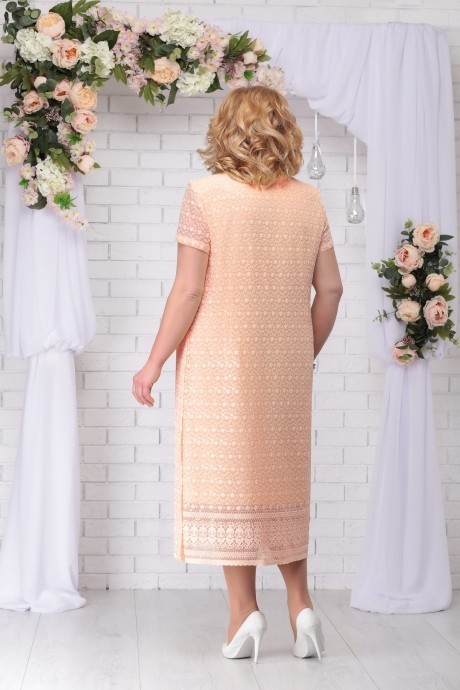 Платье Нинель Шик 5720 персик размер 56-64 #2