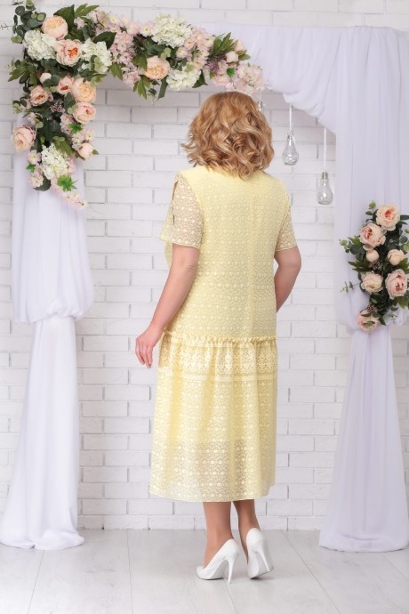 Платье Нинель Шик 7241 желтый размер 54-62 #2