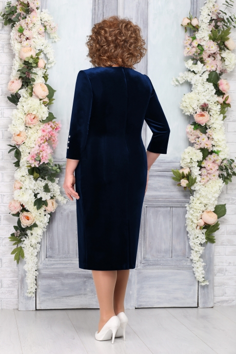 Вечернее платье Нинель Шик 5757 темно-синий размер 52-60 #2