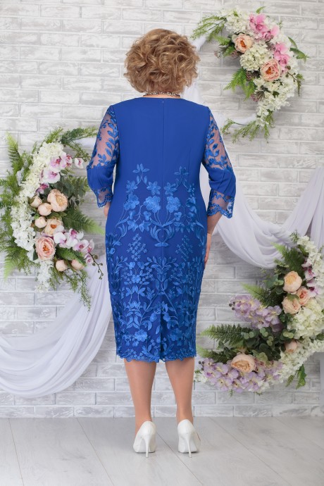 Вечернее платье Нинель Шик 5783 василек размер 54-62 #2