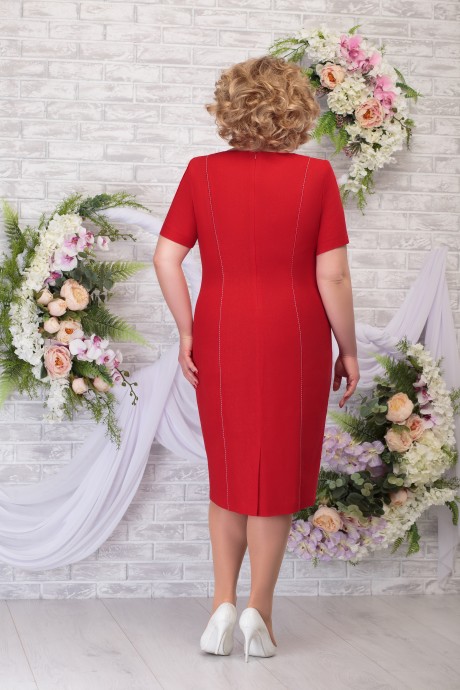 Платье Нинель Шик 5785 красный размер 54-62 #2