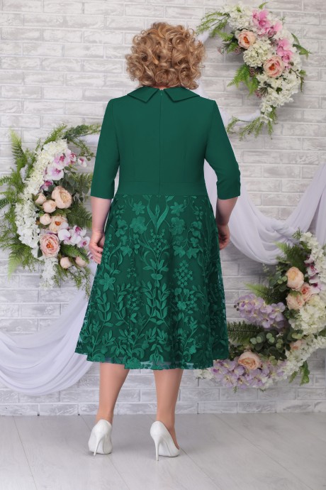Вечернее платье Нинель Шик 2259 изумруд размер 54-62 #2