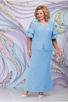 Платье Нинель Шик 3100 голубой #1