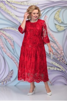 Платье Нинель Шик 7293 красный #1