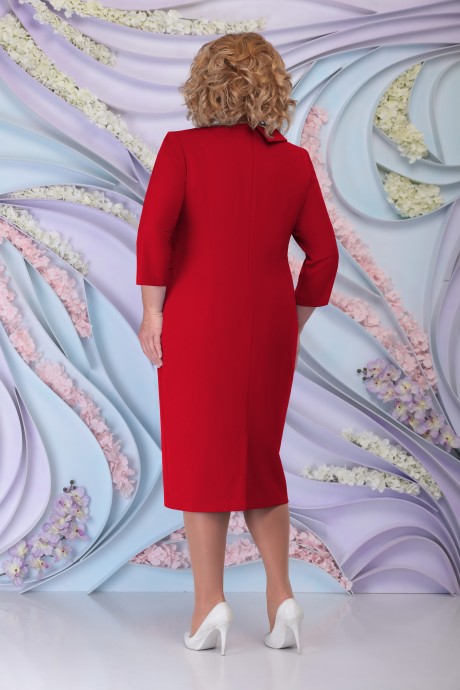 Вечернее платье Нинель Шик 5798 красный размер 54-62 #2