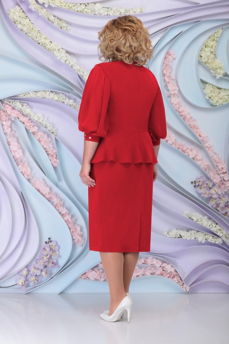 Платье Нинель Шик 5802 красный размер 52-60 #2