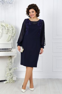 Вечернее платье Нинель Шик 5815 темно-синий #1
