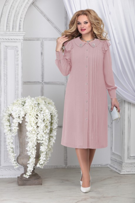 Вечернее платье Нинель Шик 2278 пудра размер 54-62 #1