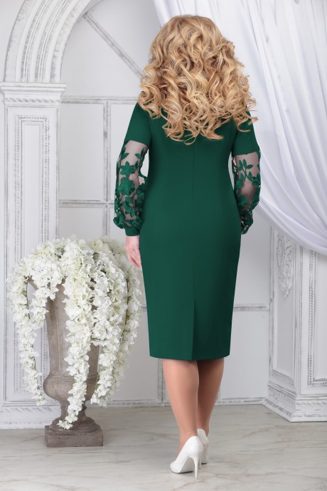 Вечернее платье Нинель Шик 5817 изумруд размер 48-62 #2