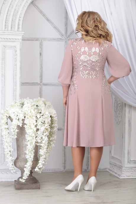 Вечернее платье Нинель Шик 5822 пудра размер 48-62 #2