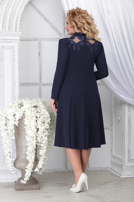 Вечернее платье Нинель Шик 5823 синий размер 48-62 #2