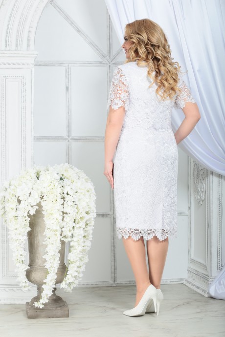 Платье Нинель Шик 5843 белый размер 52-60 #2