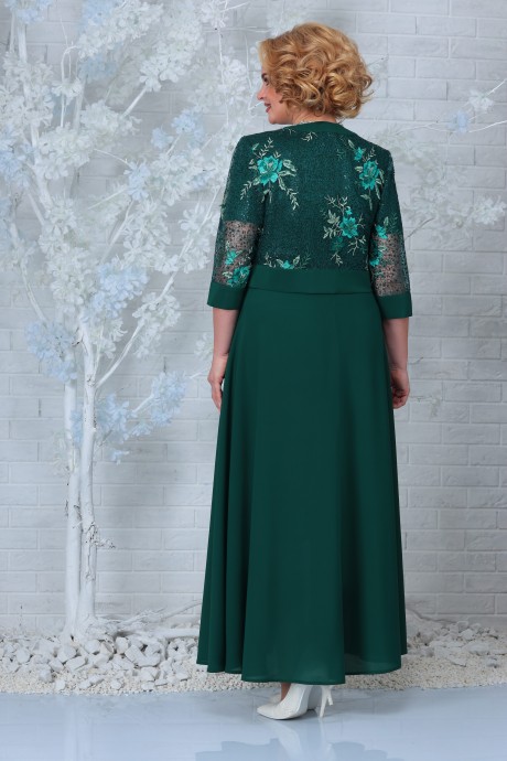 Вечернее платье Нинель Шик 7333 изумруд размер 52-66 #3