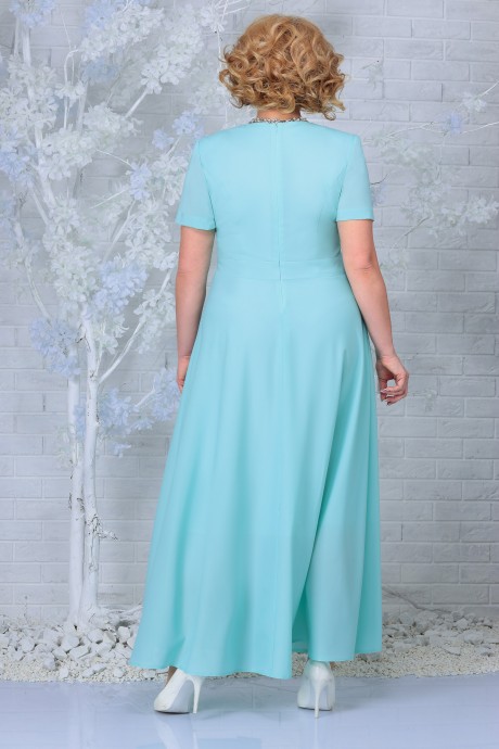 Вечернее платье Нинель Шик 7333 светло-зеленый размер 52-66 #4