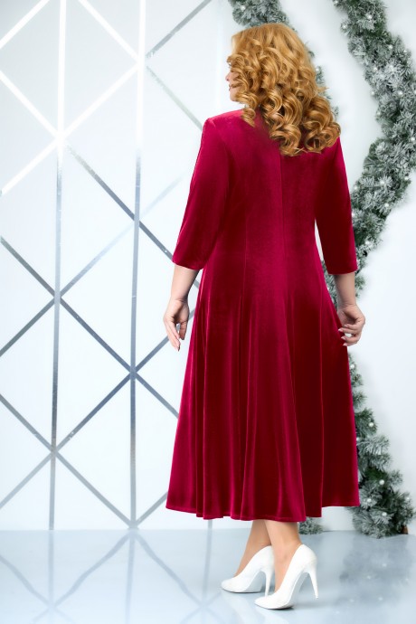 Платье Нинель Шик 5871 красный размер 58-66 #2