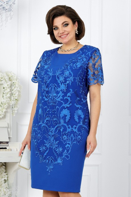 Вечернее платье Нинель Шик 5909 василек размер 48-62 #3