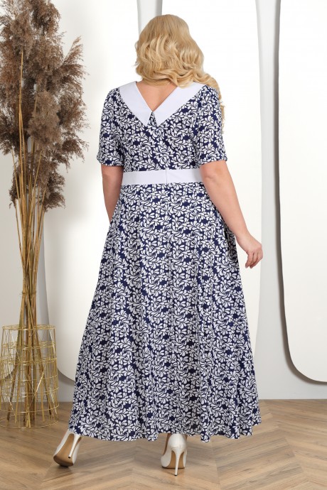 Платье Нинель Шик 5955 хризантемы размер 52-66 #6