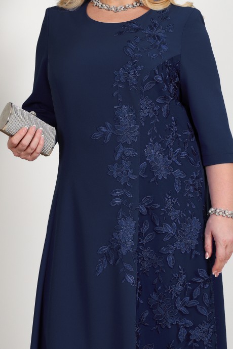 Платье Нинель Шик 7400 синий размер 52-60 #2
