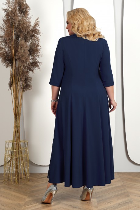 Платье Нинель Шик 7400 синий размер 52-60 #4