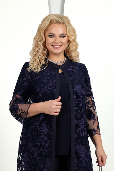 Костюм/комплект NINELE (Нинель Шик ) 5971 тройка синий размер 52-60 #5