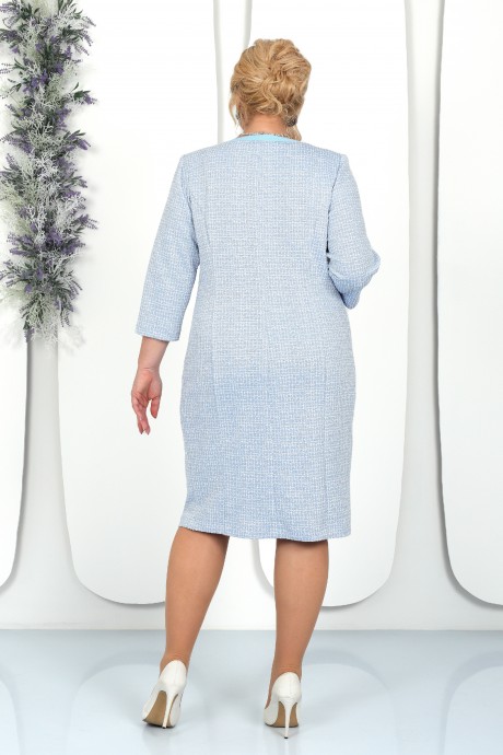 Вечернее платье Нинель Шик 5939 голубой размер 48-62 #5