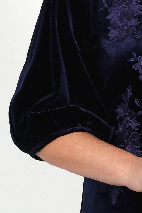 Вечернее платье Нинель Шик 5935 синий размер 48-60 #3