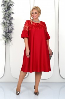 Вечернее платье Нинель Шик 5976 красный #1
